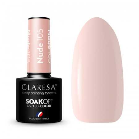 CLARESA Vernis à ongles hybride NUDE 105 -5g 