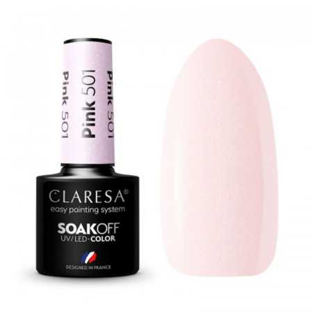 CLARESA Barniz Híbrido ROSA 501 -5g