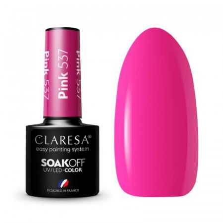 CLARESA Lakier hybrydowy PINK 537 -5g 