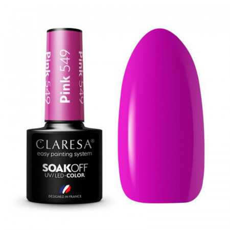 CLARESA Lakier hybrydowy PINK 549 -5g 