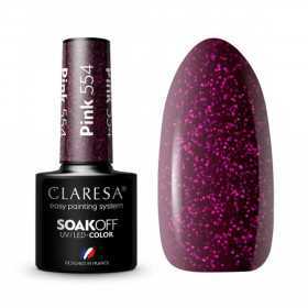 CLARESA Lakier hybrydowy PINK 554 -5g 