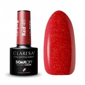 CLARESA RED 411 vernis hybride -5g 