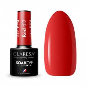 Vernis hybride CLARESA RED 412 -5g 