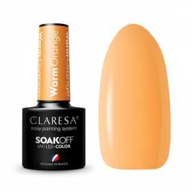 CLARESA Lakier hybrydowy WARM ORANGE -5g 