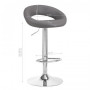 4Rico Tabouret de bar QS-B10 gris 