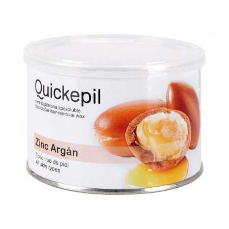 Quickepil wosk do depilacji puszka cynk-argan 400 ml 