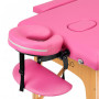 Comfort Activ Fizjo Holz-Klappmassageliege 2 Segmente rosa 