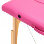 Comfort Activ Fizjo Camilla de masaje plegable de madera de 2 segmentos rosa