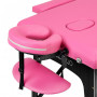 Comfort Activ Fizjo Klappmassageliege, 2 Segmente, rosa, schwarzes Holz 