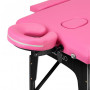 Comfort Activ Fizjo Klappmassageliege, 2 Segmente, rosa, schwarzes Holz 