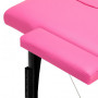 Table de massage pliante Comfort Activ Fizjo, 2 segments, rose, bois noir 