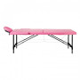 Klappbare Massageliege Aluminium Comfort Activ Fizjo 2 Segmente rosa schwarz Aluminium 