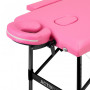 Lettino da massaggio pieghevole alluminio comfort Activ Fizjo 2 segmenti rosa alluminio nero