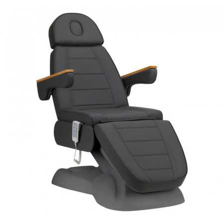 Fauteuil cosmétique électrique SILLON Lux 3 moteurs gris, piètement gris 