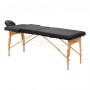 Table de massage pliante en bois Comfort Activ Fizjo Lux 2 segments 190x70 noir 