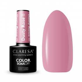 CLARESA Esmalte de uñas híbrido DUSTY ROSE 8 -5g