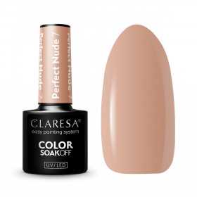 CLARESA PERFECT NUDE 7 -5g esmalte de uñas híbrido