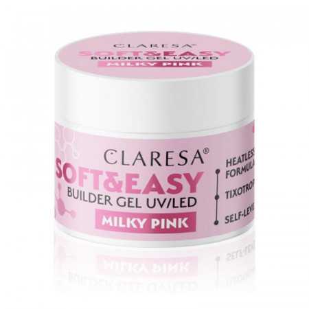 Claresa żel budujący Soft&Easy gel milky pink 45g  