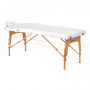 Table de massage en bois Comfort Activ Fizjo Lux 2 segments 190x70 BLANC 