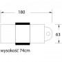 Fotel kosmetyczny Basic 202 czarny 