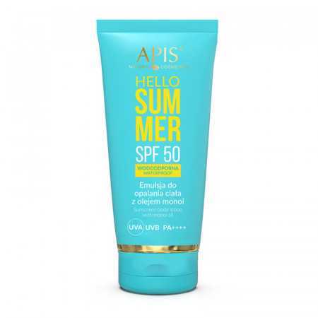 Apis hello summer spf 50 emulsja do opalania z olejem monoi 200 ml 