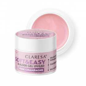 Claresa żel budujący Soft&Easy gel pink champagne 45g 