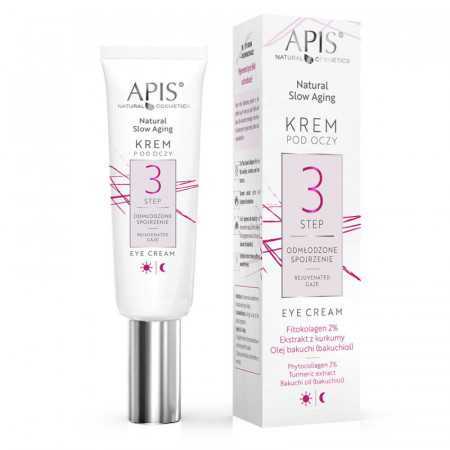 Apis Natural slow aging Krem pod oczy STEP 3 odmłodzone spojrzenie 15 ml 