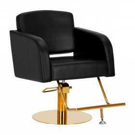 Chaise de coiffure gabbiano turin or noir {attributes}