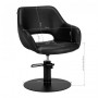 Chaise de coiffure noire gabbiano sevilla {attributes}