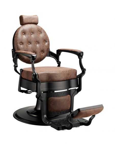 Vintage brown florence men's barber chair 