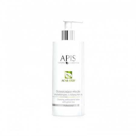 Apis acne-stop oczyszczające mleczko antybakt. z zieloną herbatą 500 ml 