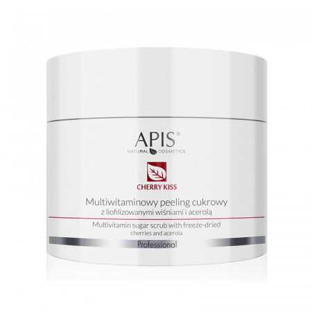 Apis multiwitaminowy peeling cukrowy z liofilizowanymi wiśniami i acerolą 220 g 