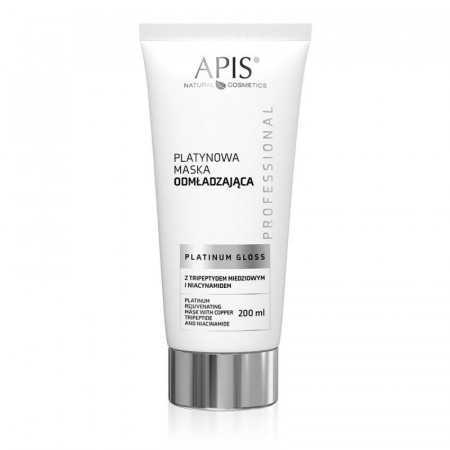 Apis platinum gloss platynowa maska odmładzająca z tripeptydem miedziowym i niacynamidem 200 ml 