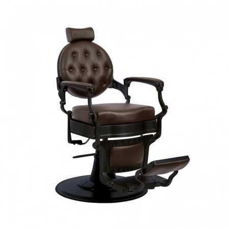 Vintage Florence barber chair dark brown 