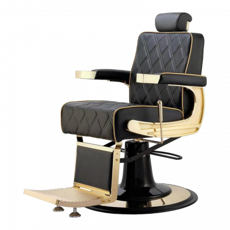 Maximus Friseurstuhl GOLD SCHWARZ 