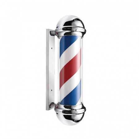 Enseigne barber pol luxe spiral - rotative et lumineuse pro 