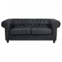 SCHWARZES Wartezimmersofa CF9