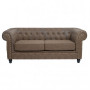 Old Brown CF9 Waiting Room Sofa