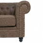 Old Brown CF9 Waiting Room Sofa