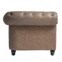 Old Brown CF9 Waiting Room Sofa