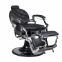 Vintage Moretti Barber Chair BLACK-SILVER 