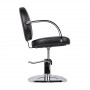 Chaise de coiffure gabbiano asti, noire {attributes}