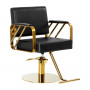 Chaise de coiffure gabbiano genoa or noir {attributes}