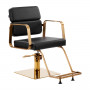 Fauteuil de coiffure gabbiano porto doré noir {attributes}