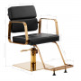 Fauteuil de coiffure gabbiano porto doré noir {attributes}