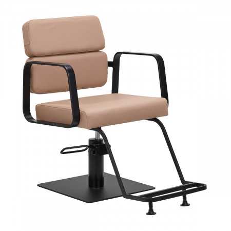 Fauteuil de coiffure gabbiano porto noir et beige {attributes}