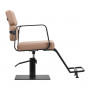 Fauteuil de coiffure gabbiano porto noir et beige {attributes}