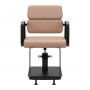 Fauteuil de coiffure gabbiano porto noir et beige {attributes}