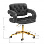 Royale Velvet Luxury Chair Grey View Dimensions