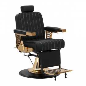 Gabbiano Marcus barber chair, gold, black